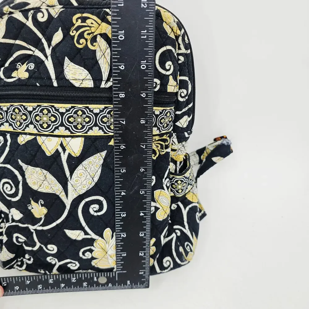 Y2K Vera Bradley Backpack Yellow Bird Floral Retired Quilted Cotton Bag Boho